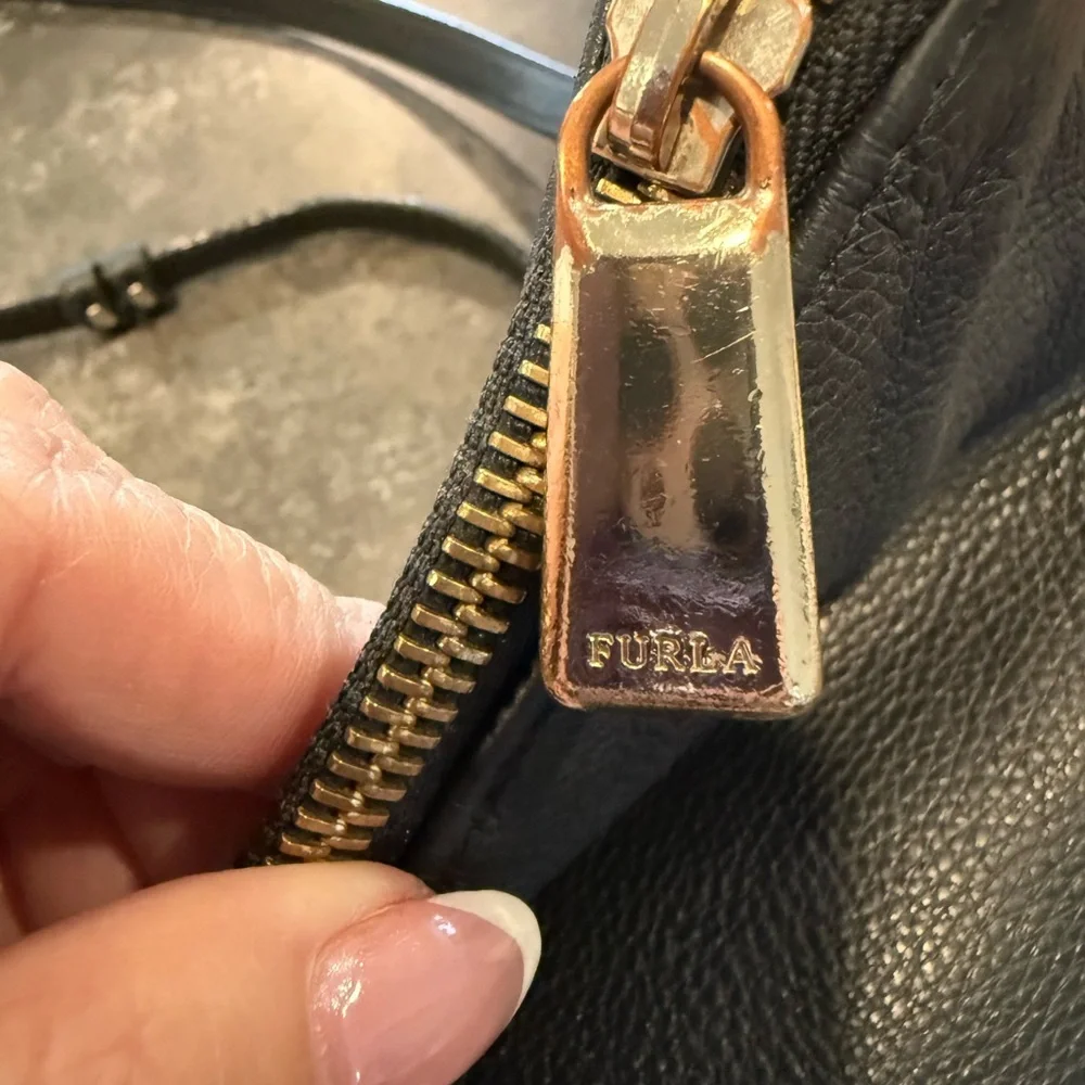 Furla Black‎ Leather Shoulder Bag